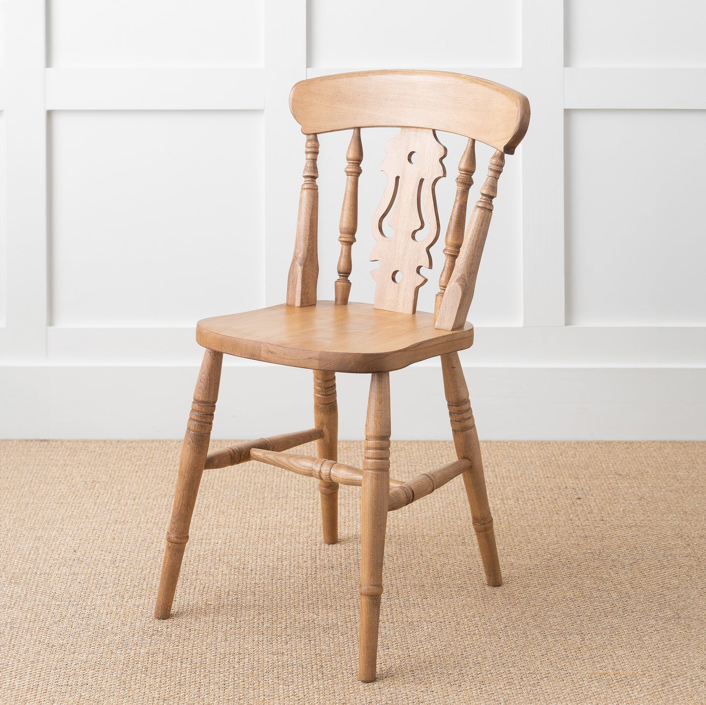 Farmhouse Fiddle Back Chair (Painted)