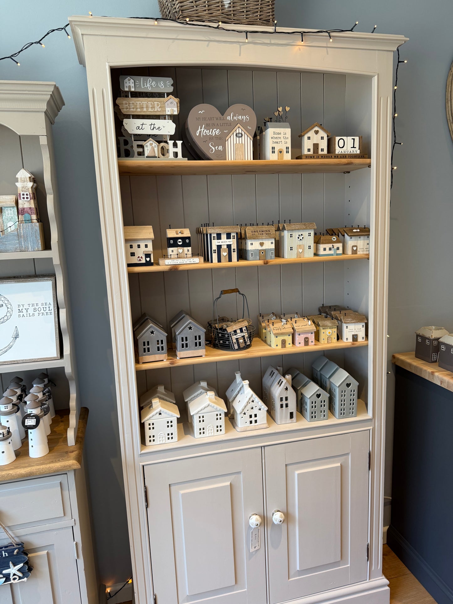 Solid Pine Bookcase Display Unit