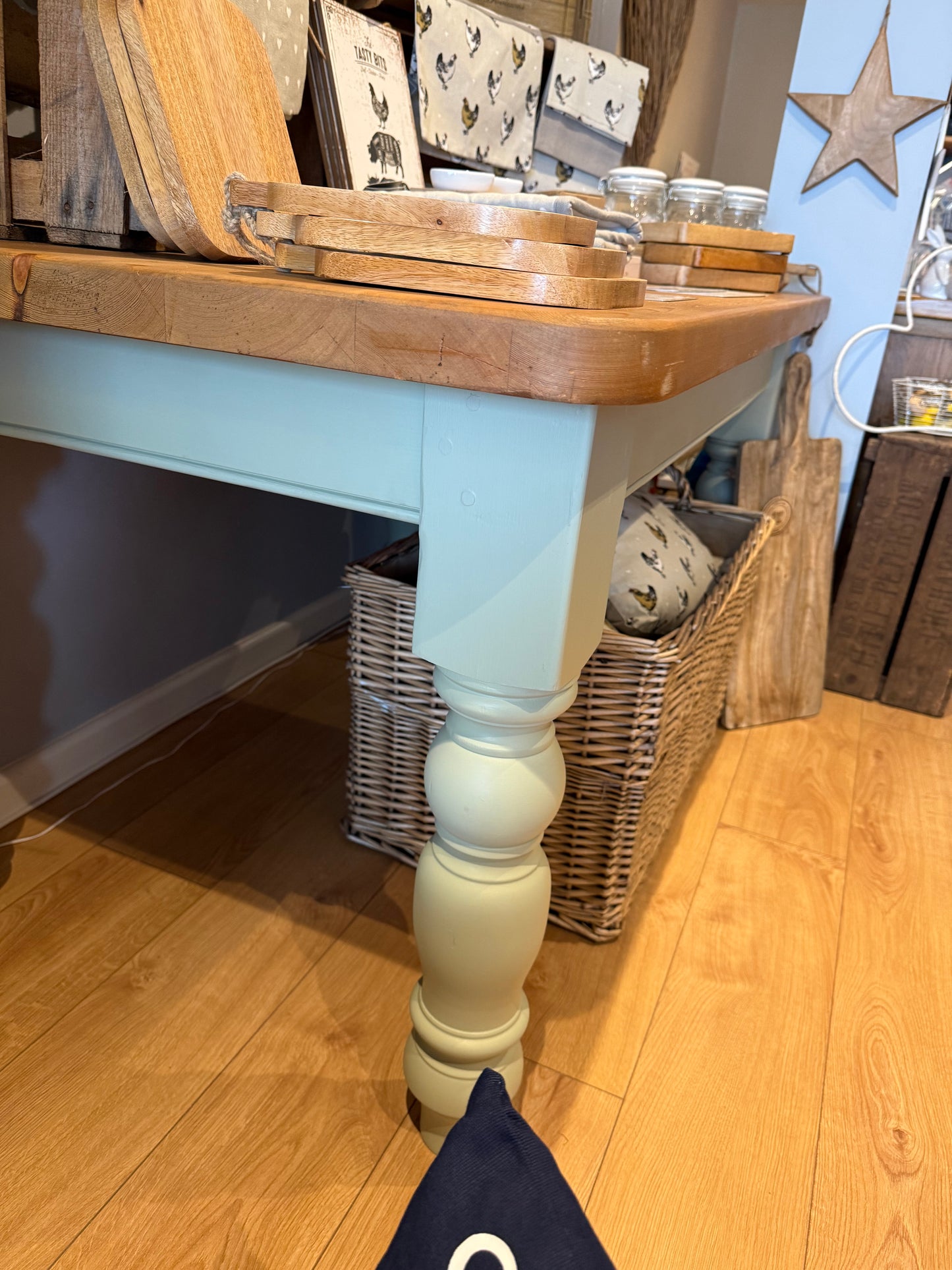 Chunky Solid Pine Dining Table