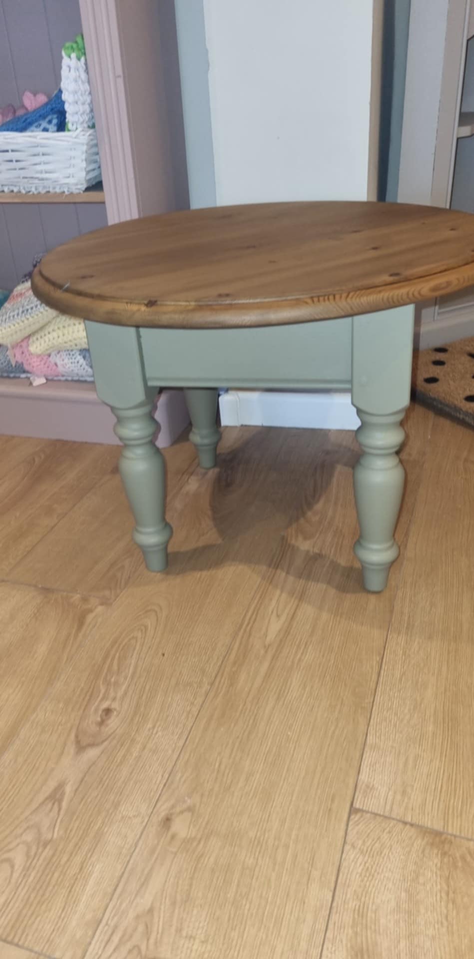 Solid Pine Round Coffee Table