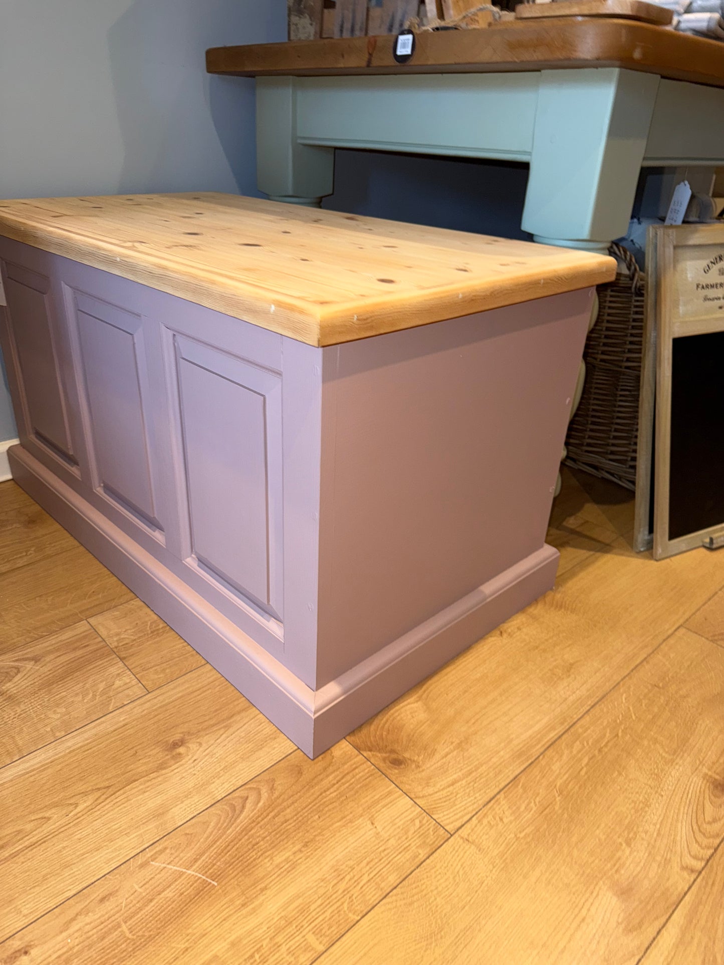 Solid Pine Blanket Box