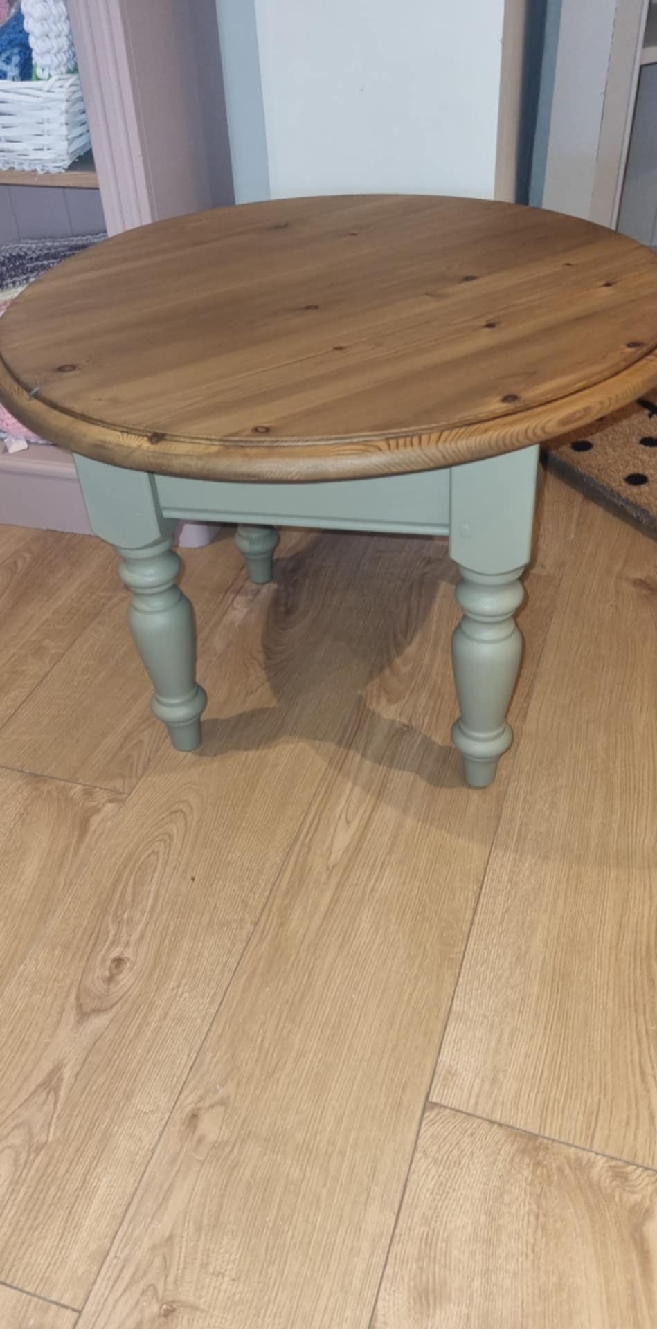 Solid Pine Round Coffee Table