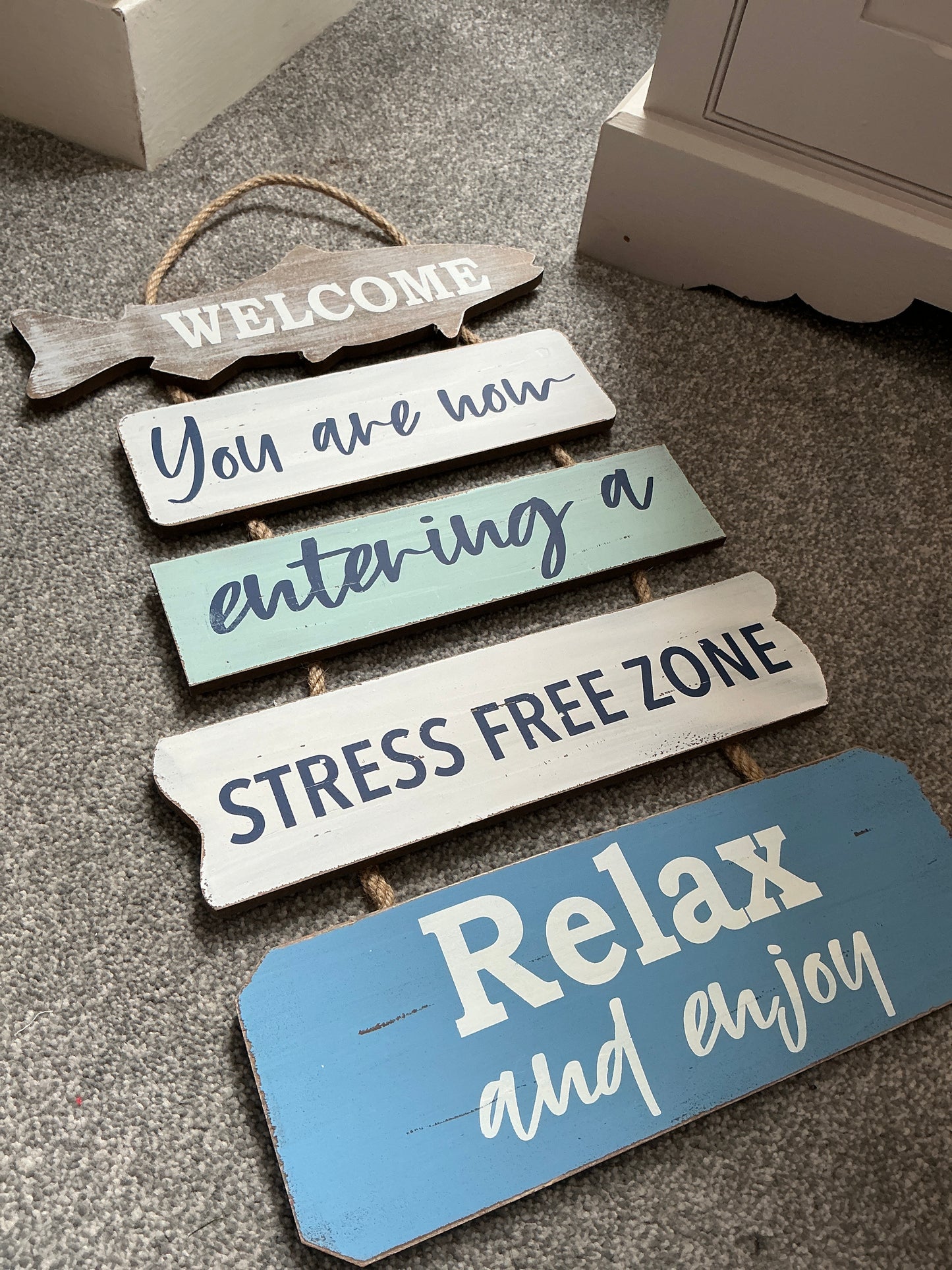 Welcome Stress Free Sign