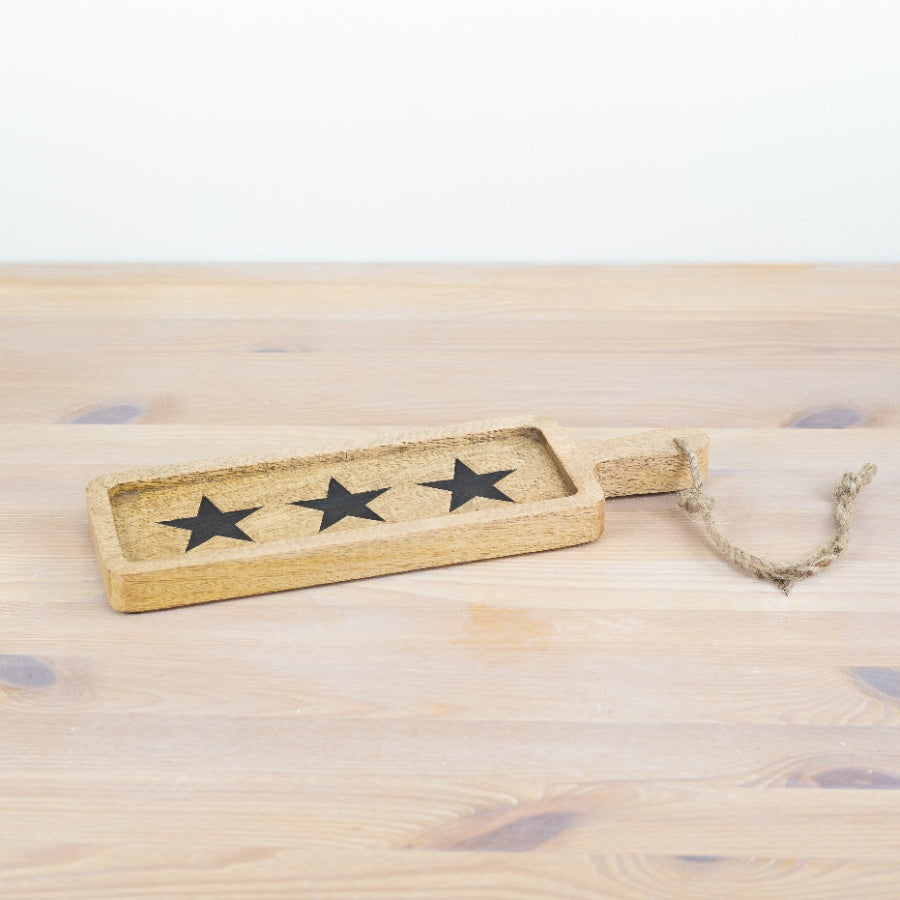 Black Stars Wooden Chopping Board