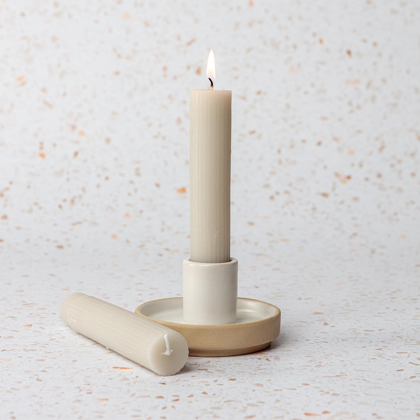 Celia Tapered candles Stone