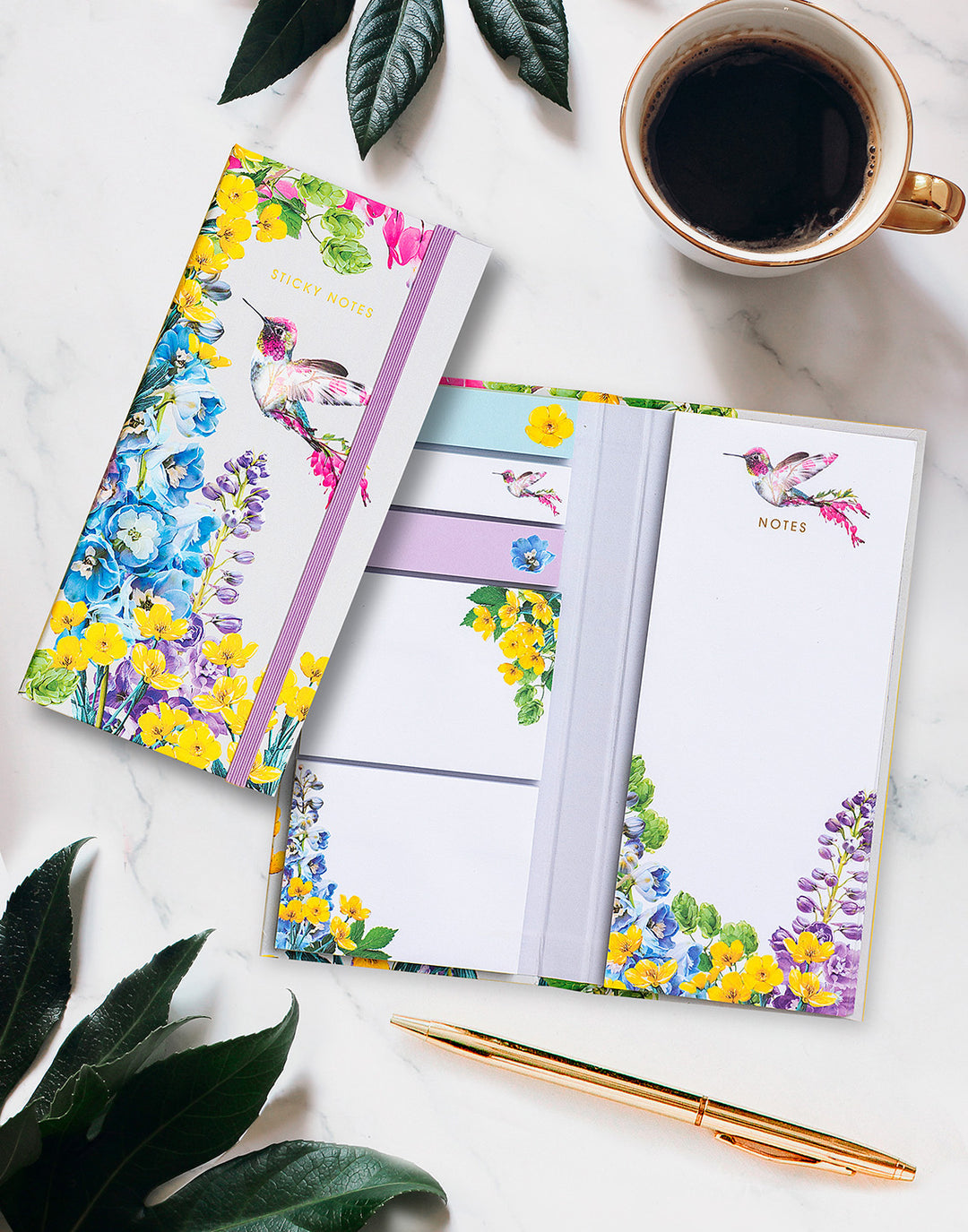 HUMMINGBIRD STICKY NOTES MEMO FOLIO