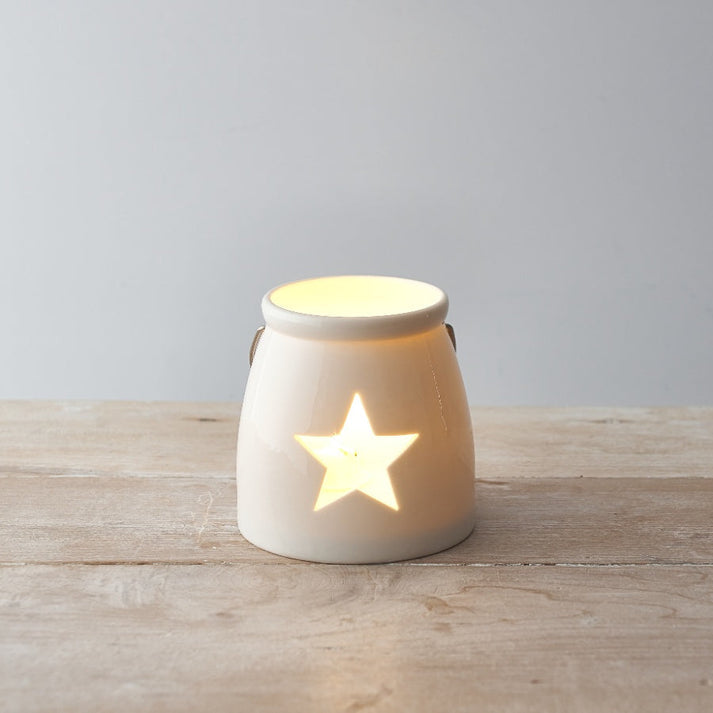 Cut Star T Light Holder