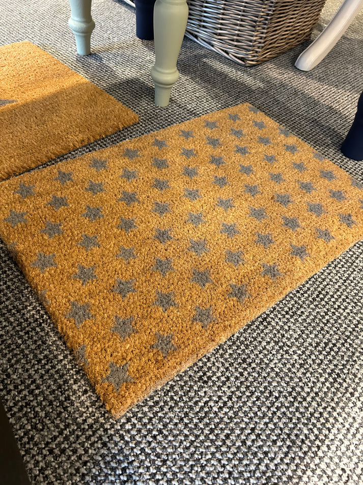 Grey stars doormat