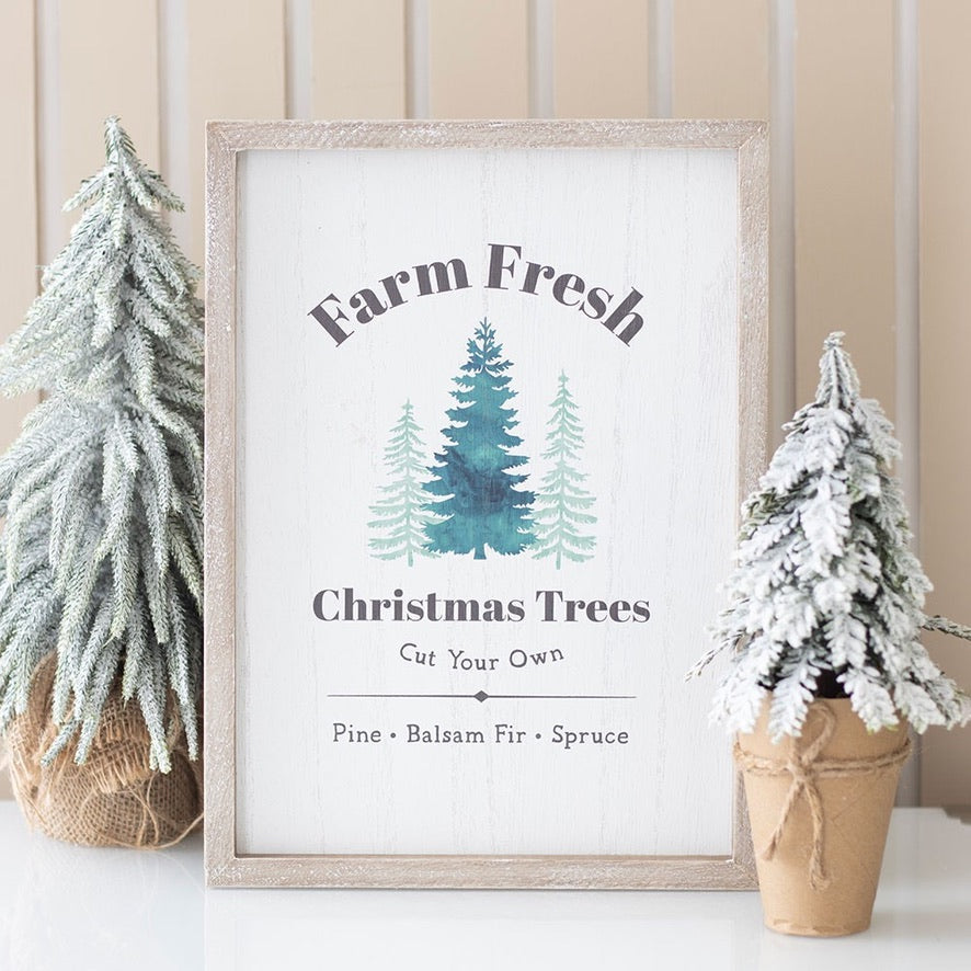 Farm Fresh Christmas Trees Sign