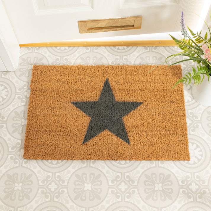 Star Grey Doormat
