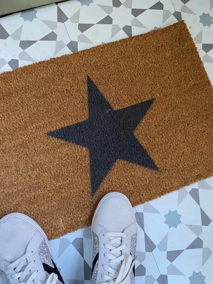 Star Grey Doormat