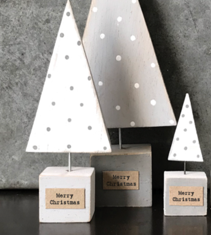 Handmade Xmas tree-White