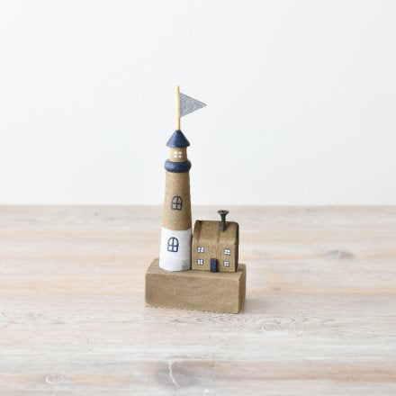 Wooden Light House & House Deco