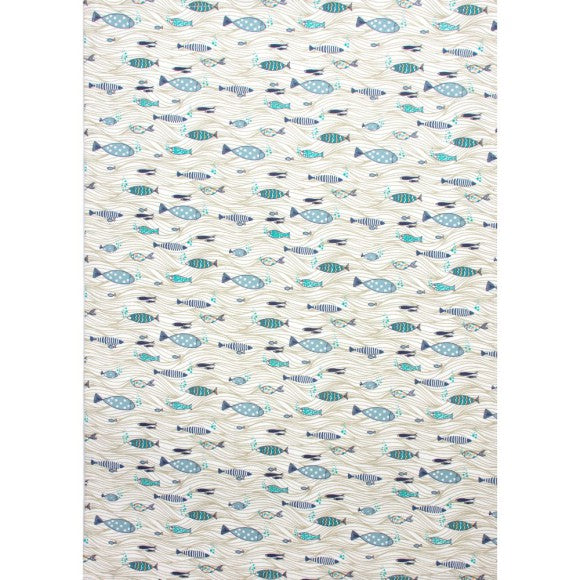 Shoaling Fish Tea Towel