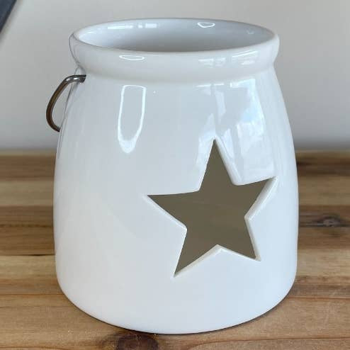 Cut Star T Light Holder
