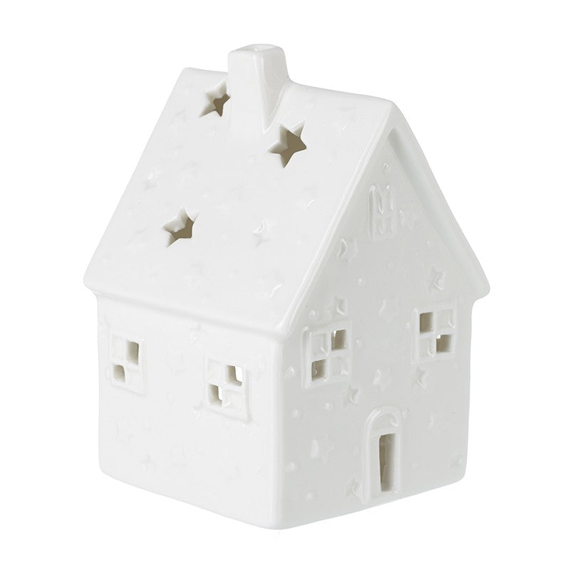 Porcelain House Candle Holder
