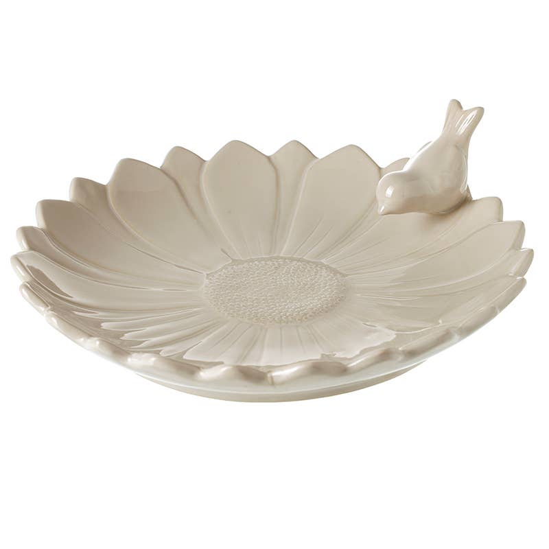 Ceramic Flower/ Bird Decorative Plate