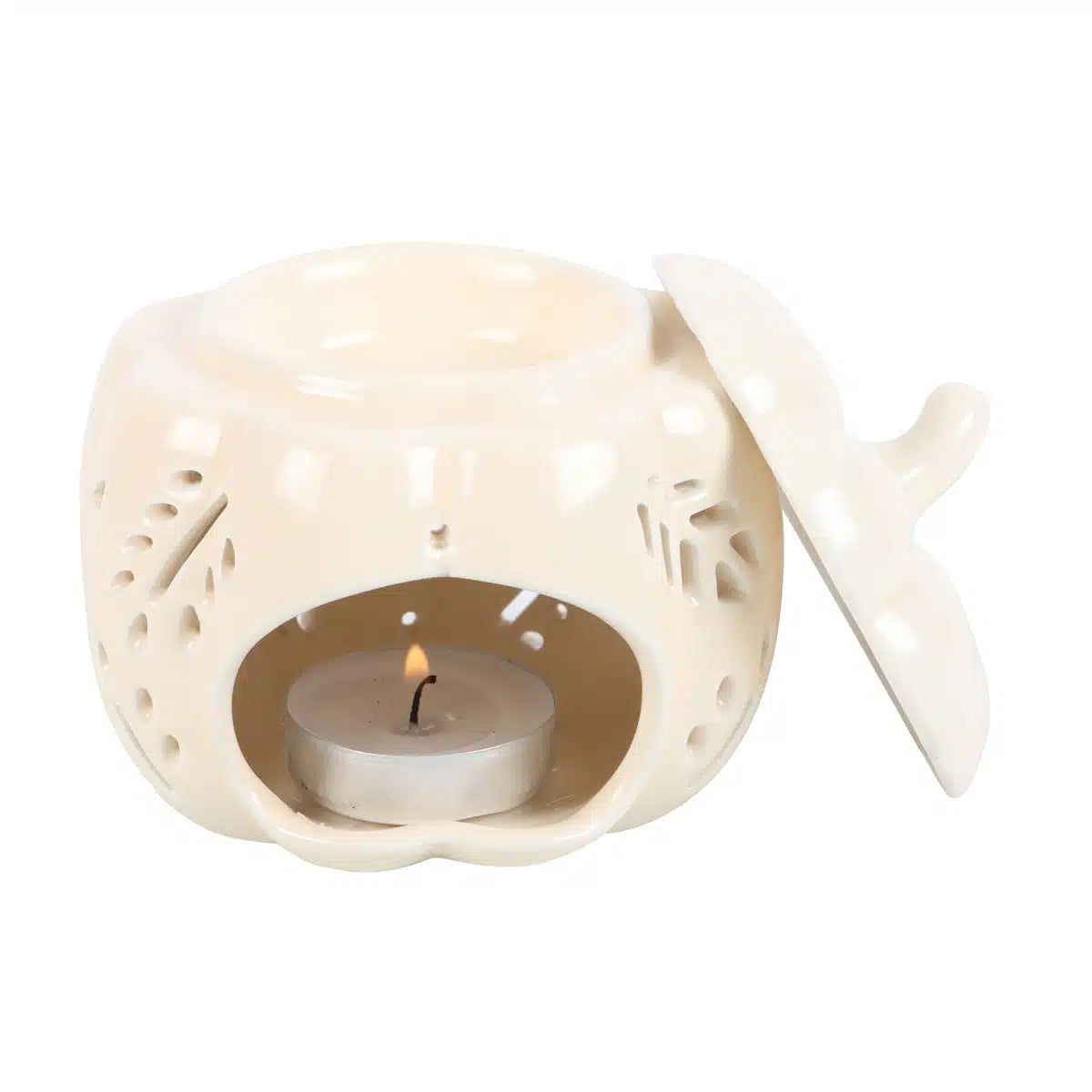 Off White Autumn Leaves Pumpkin Oil/Wax Melt Burner