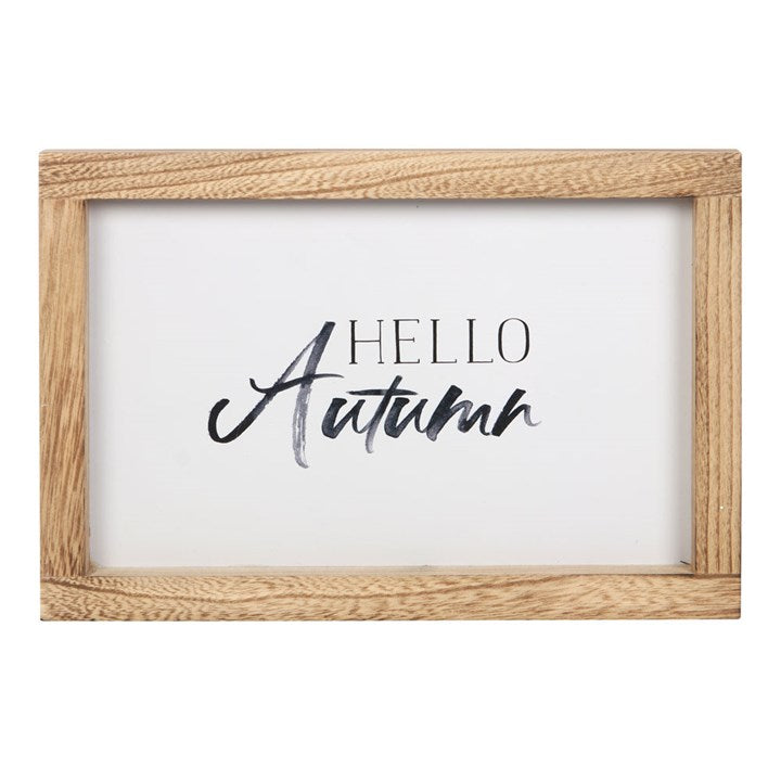 Hello Autumn Wooden Frame