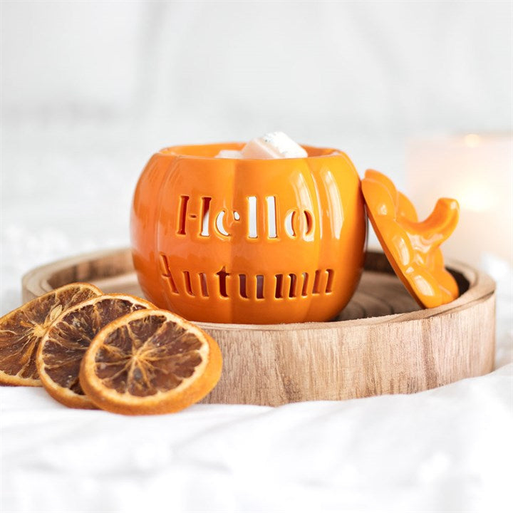 Hello Autumn Pumpkin Wax Burner