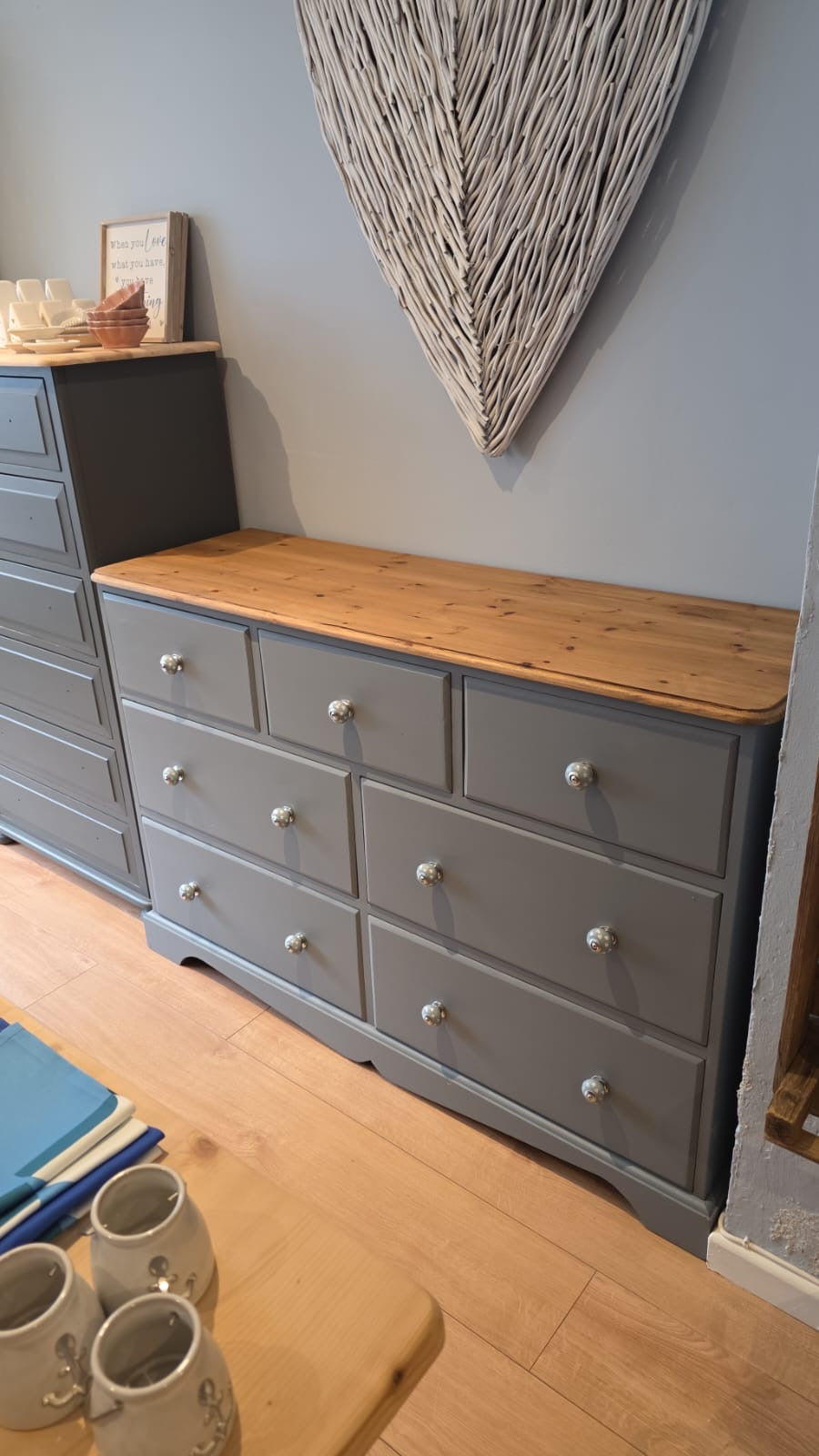 Solid Pine Chest of Drawers/Sideboard