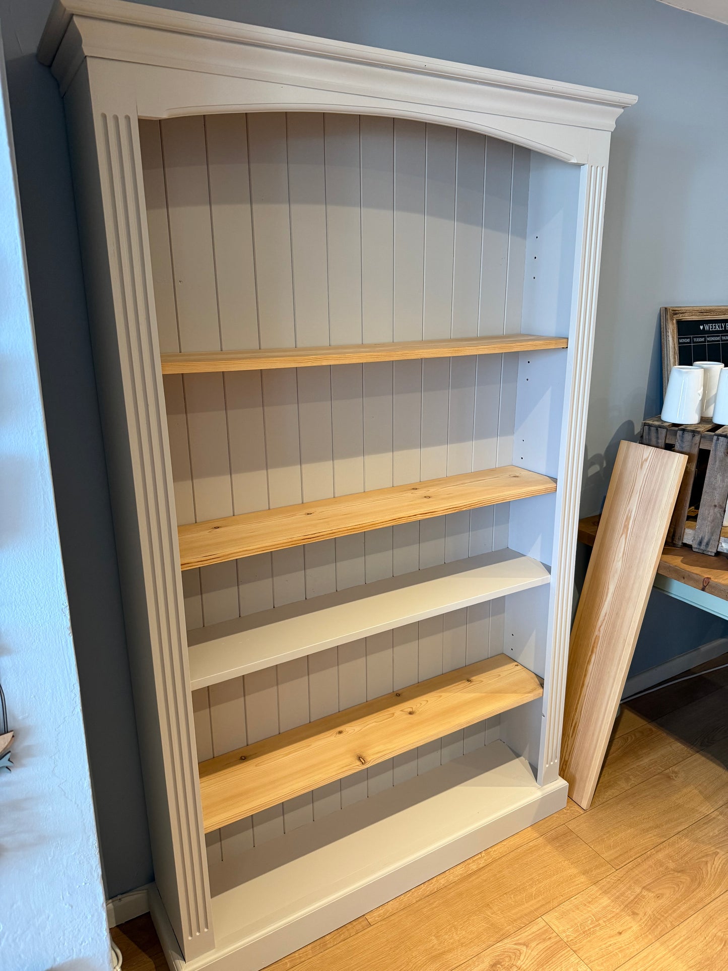 Large Solid Pine Bookcase