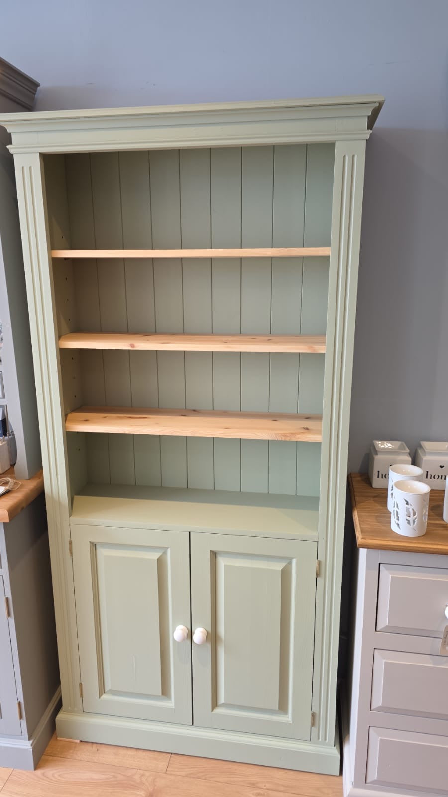 Solid Pine Bookcase/Cupboard