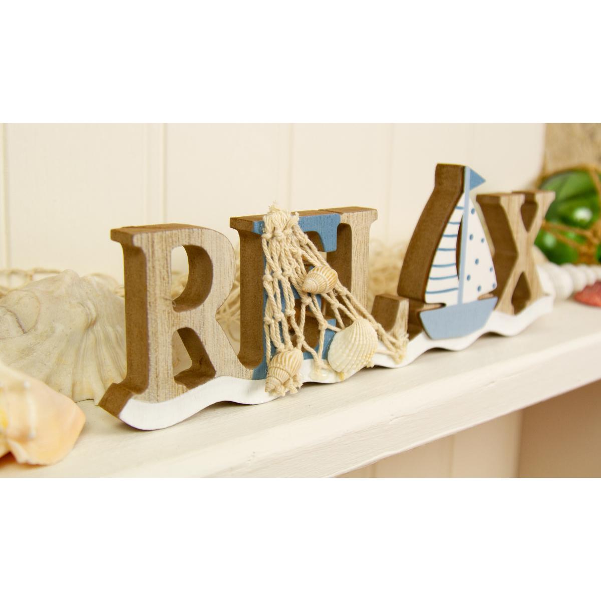 Relax Wooden Standing Sign