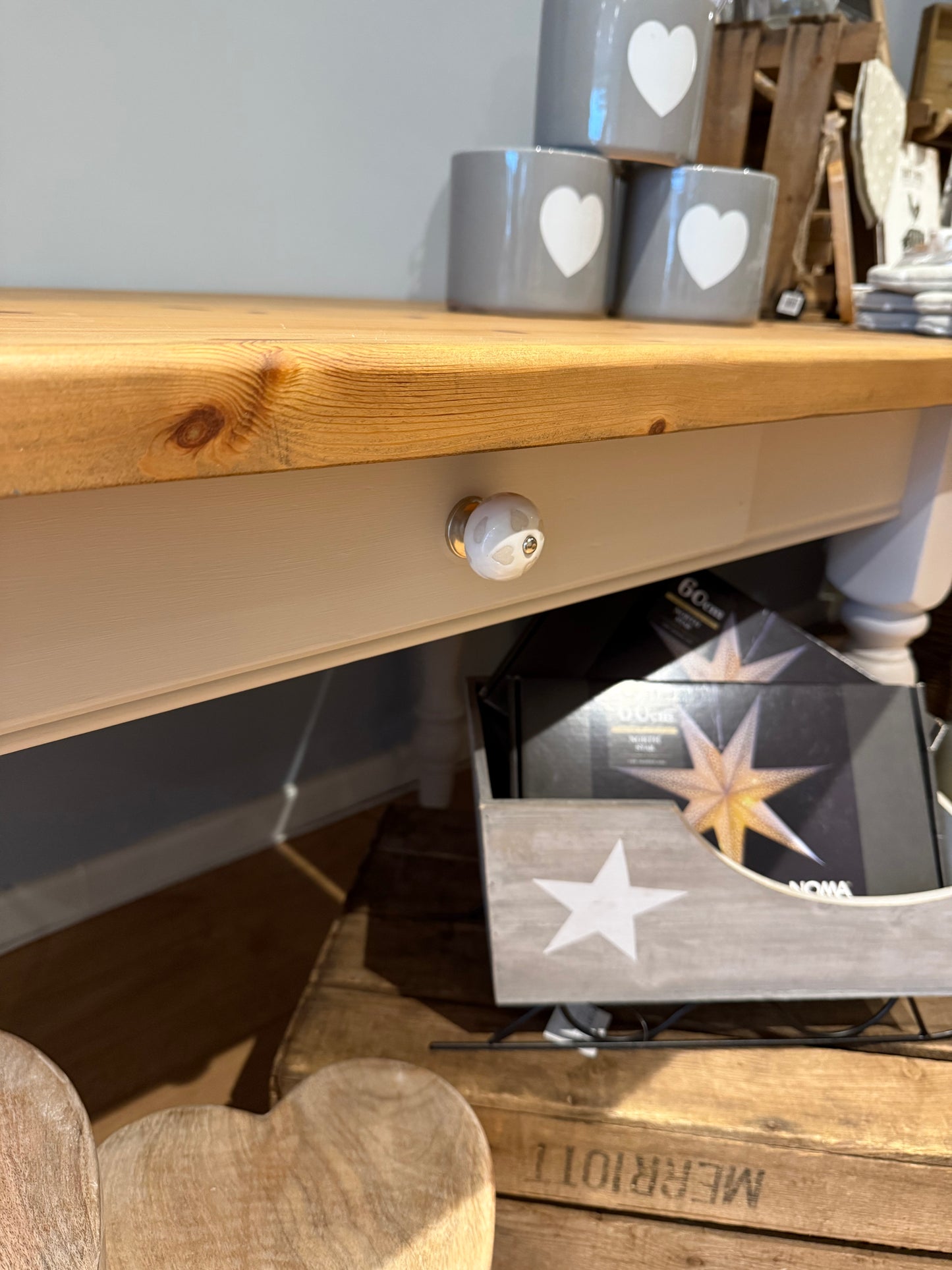 Solid Pine Farmhouse Dining Table