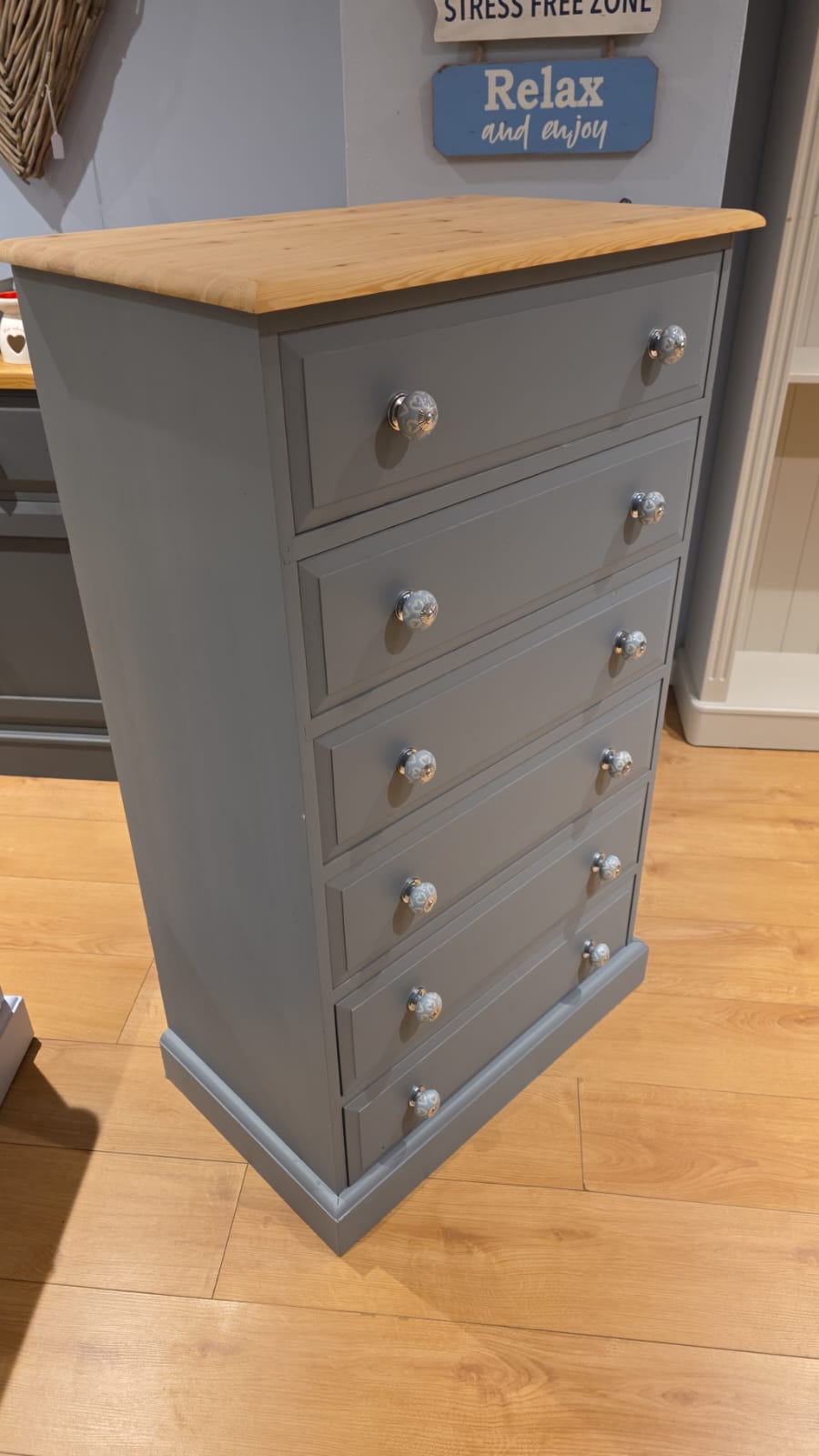 Solid Pine Chest Of Drawers