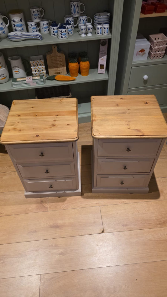 Solid Pine Bedside Tables