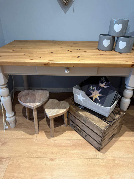 Solid Pine Farmhouse Dining Table