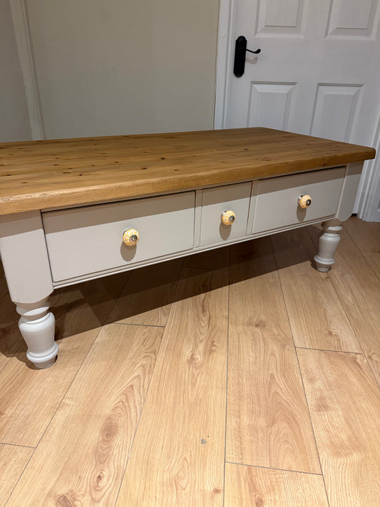 Solid Pine Large Coffee Table