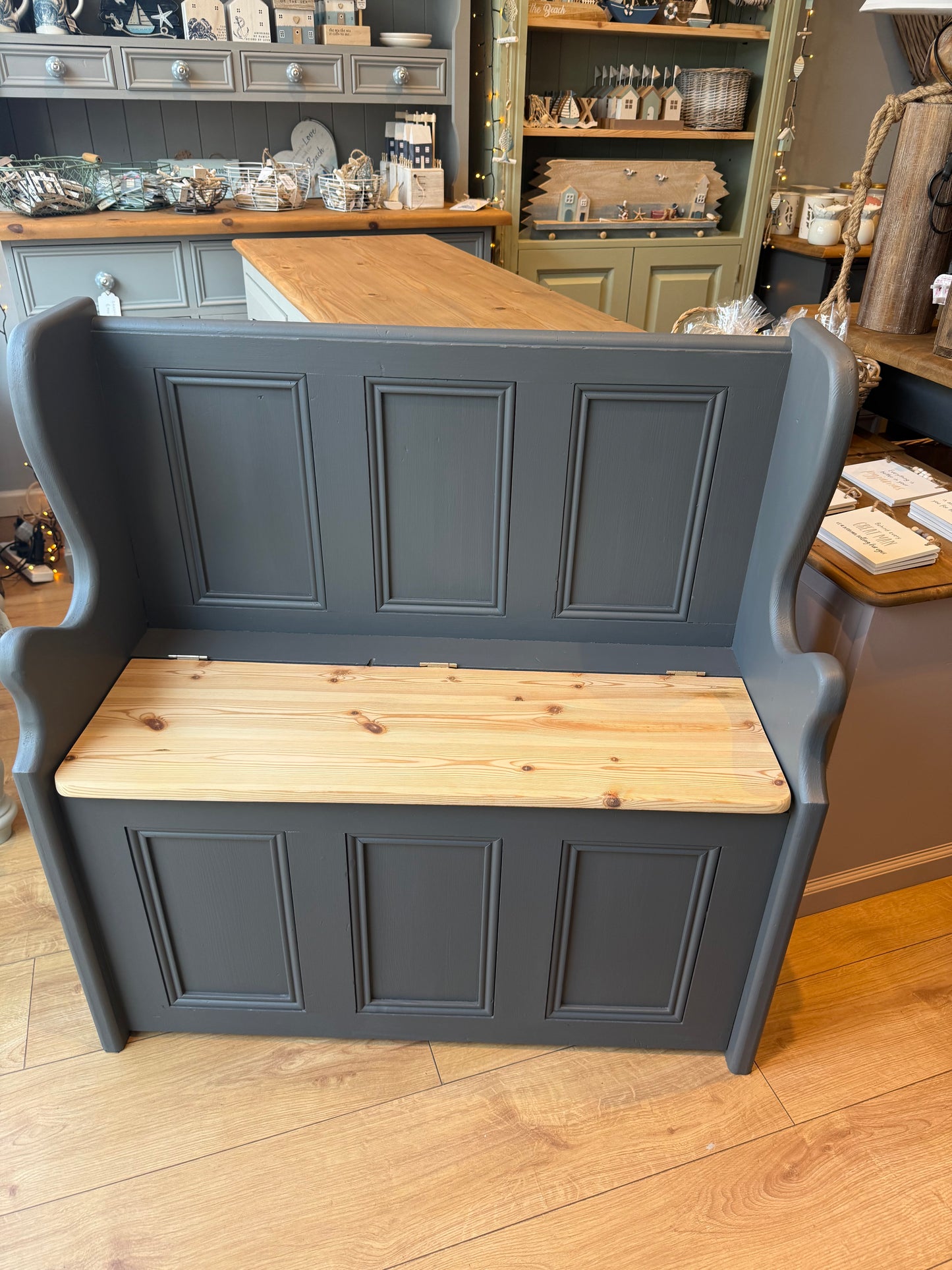 Solid Pine Monks Bench