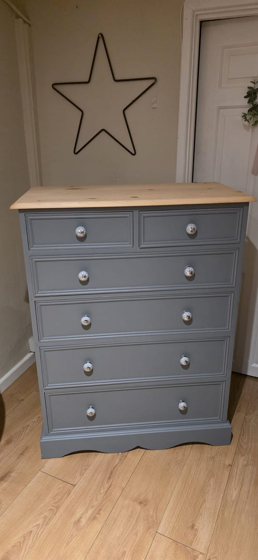 Solid Pine Chest of Drawers