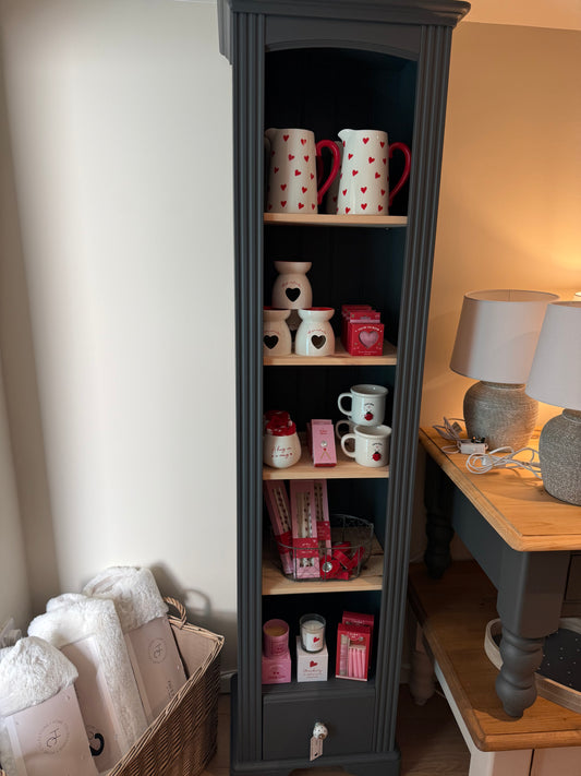 Solid Pine Narrow Bookcase