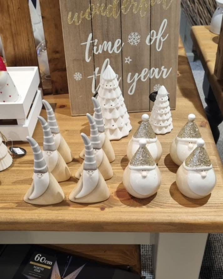 GOLD GLITTER GONK ORNAMENT, 11CM