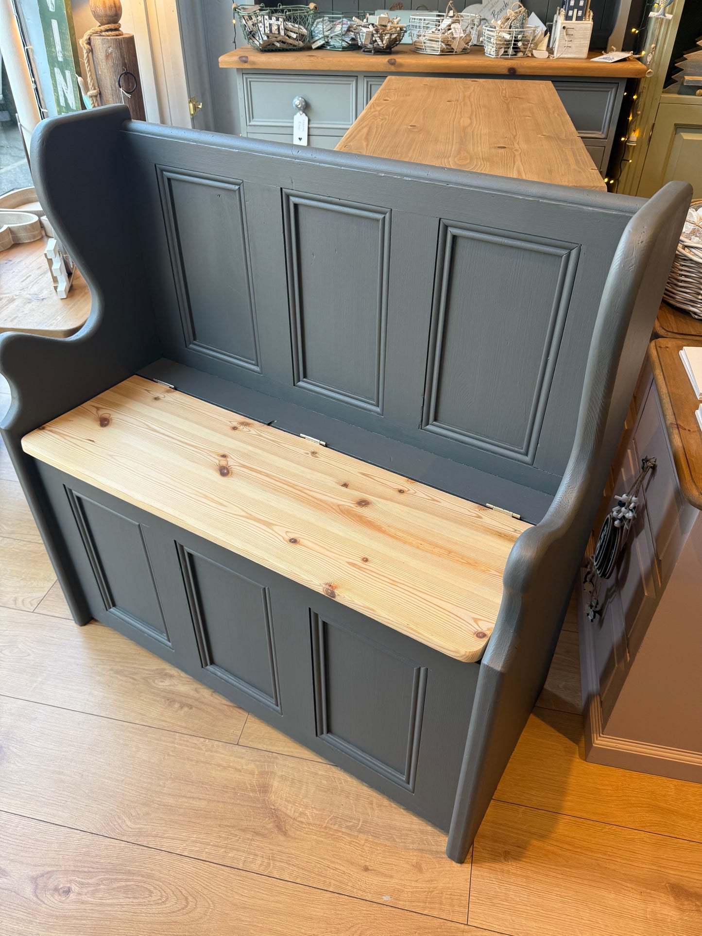 Solid Pine Monks Bench