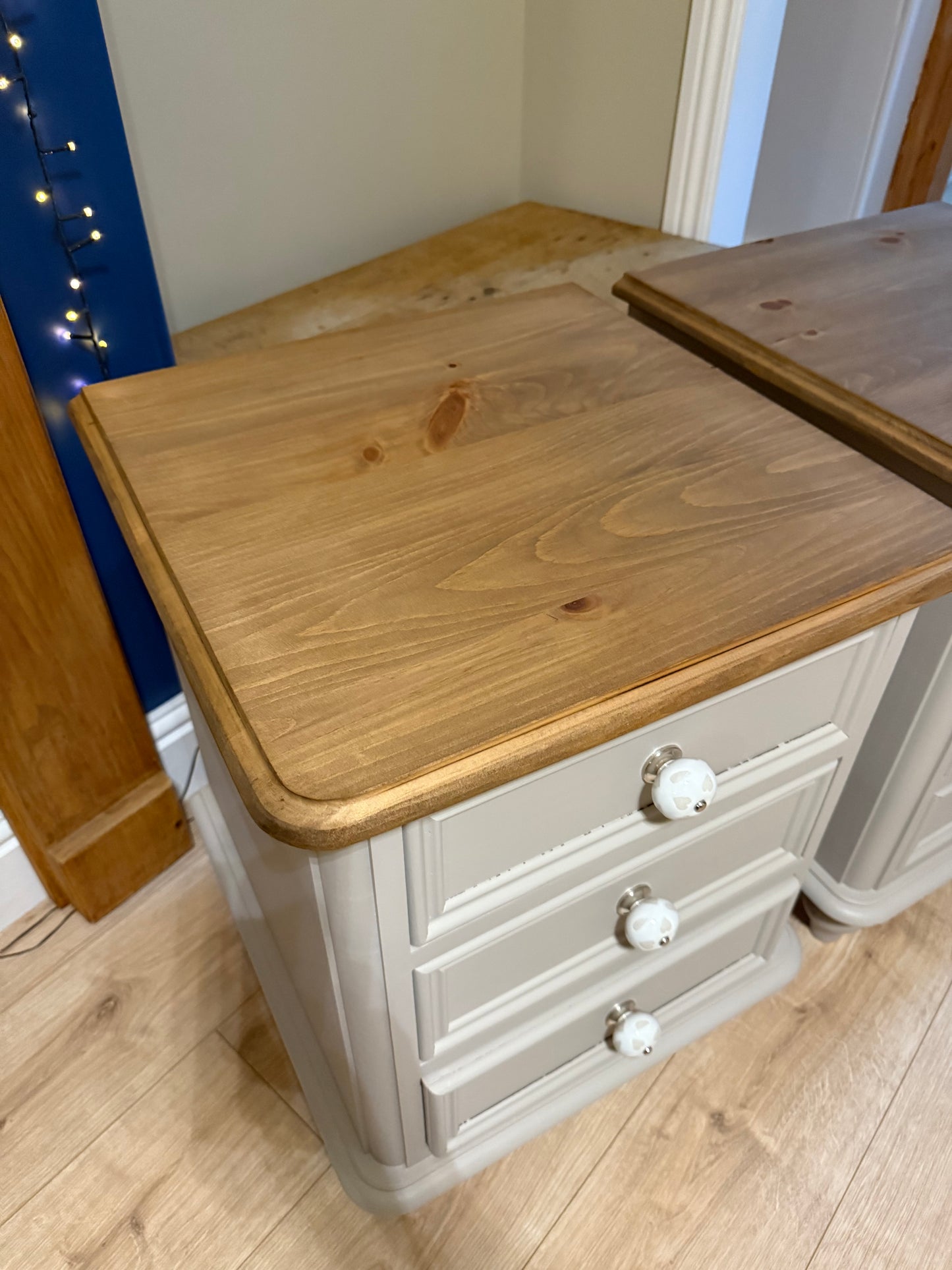 Solid Pine Pair of Bedside Tables