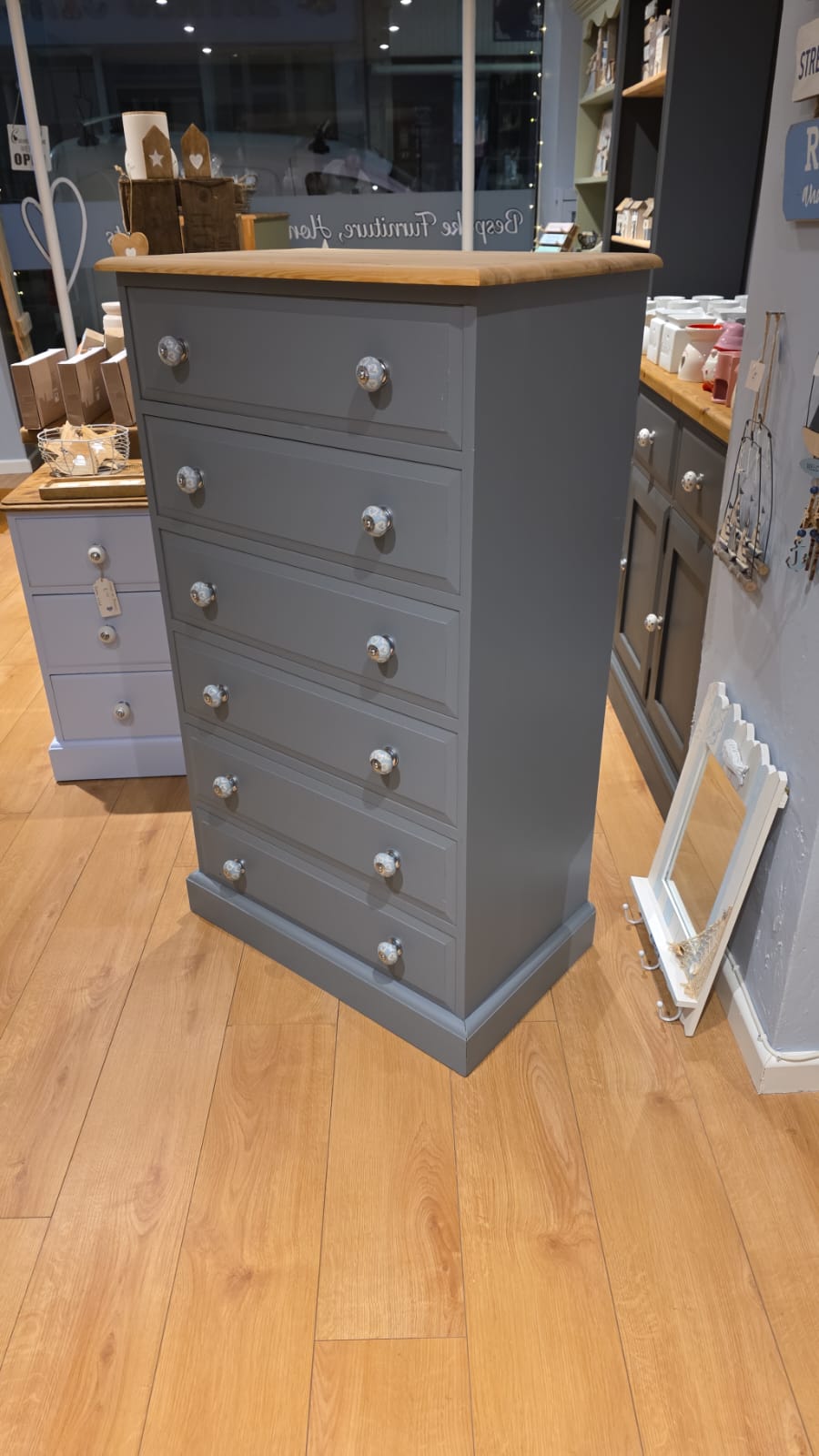 Solid Pine Chest Of Drawers
