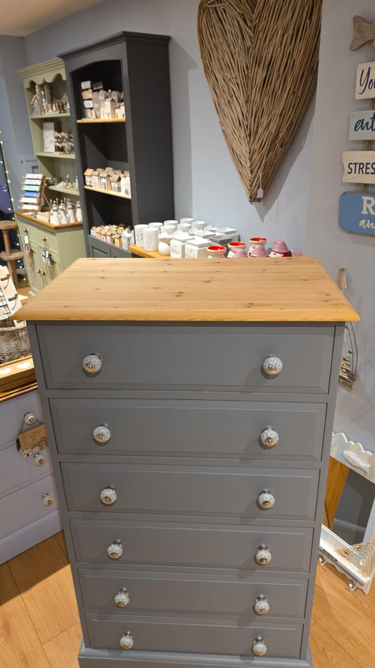 Solid Pine Chest Of Drawers