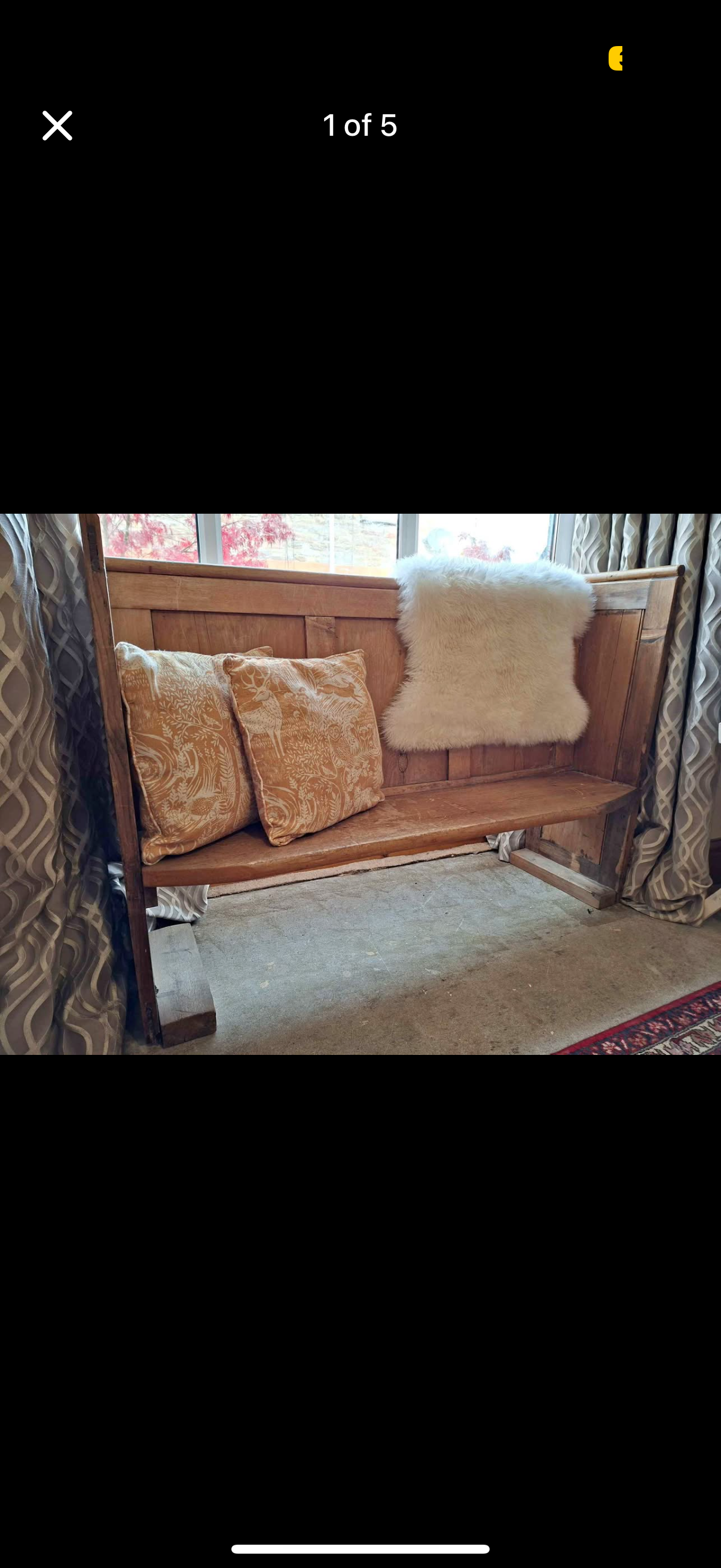 Vintage Church Pew