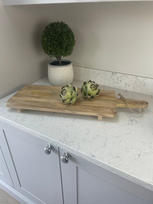 Large Mango Wood Grazing Board With Handle