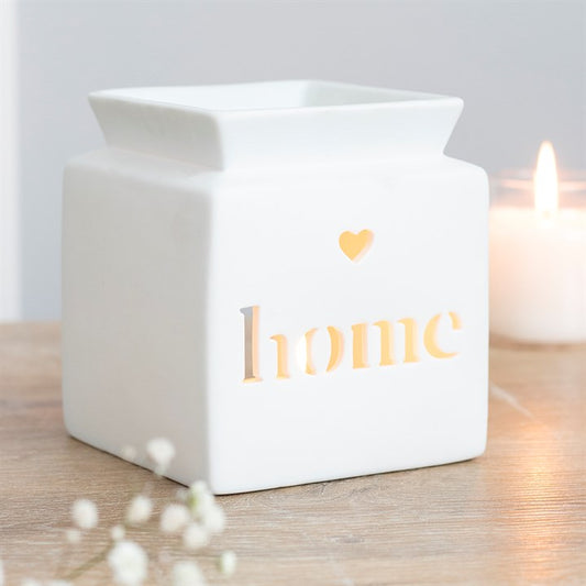 WHITE HOME WAX BURNER