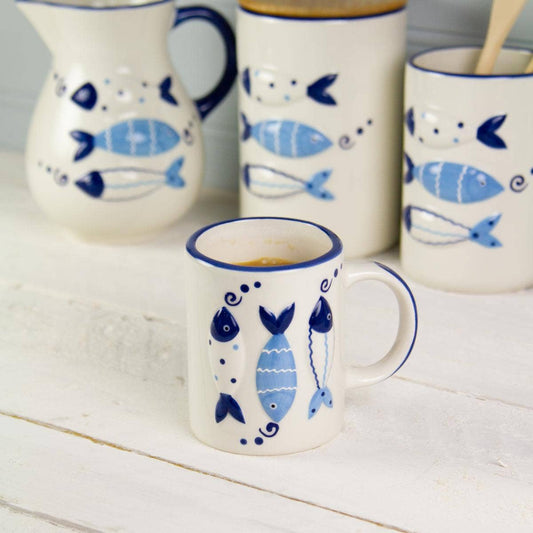 Fish Tales Raised Design Mug