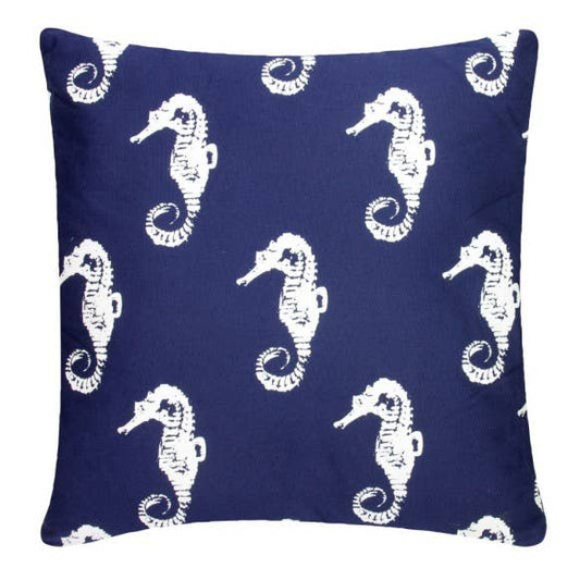Seahorses Cushion, Navy, 45x45cm