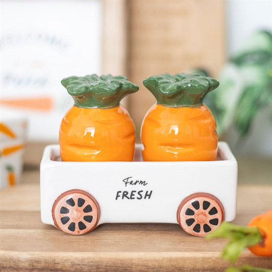 Carrot Salt & Pepper Shakers in Truck
