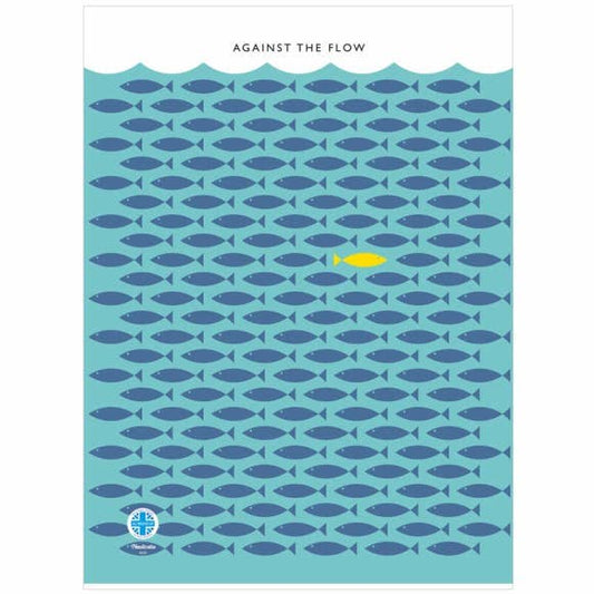 Against the Flow Tea Towel