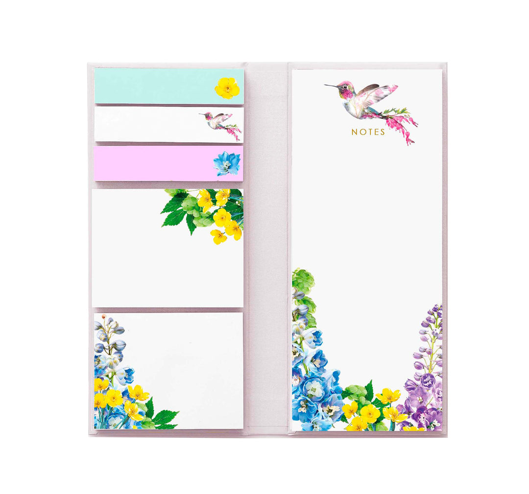 HUMMINGBIRD STICKY NOTES MEMO FOLIO