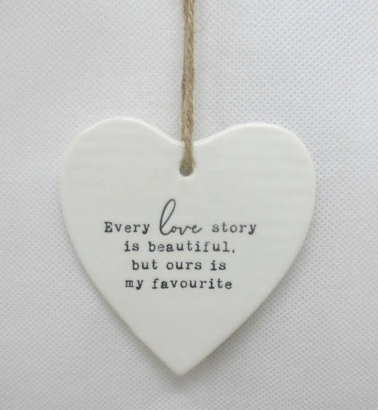 Every Love Story Hanging Heart
